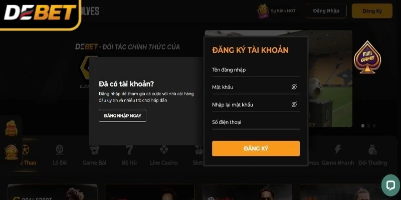 Cược thủ có thể xóa tài khoản Debet nếu không sử dụng